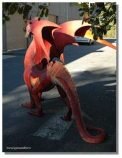GIANT WINGED RED DRAGON