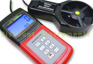 Digital Thermo Anemometer Speed Wind Flow Temp Scale  