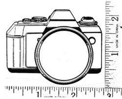 Giant CAMERA Fun! Perfect Focus UNMounted rubber stamp  