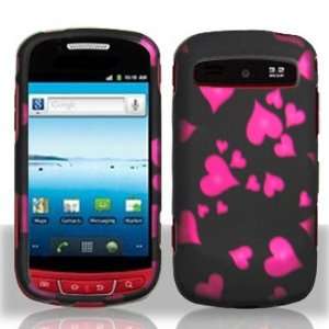 : Samsung Admire R720 R 720 Black with Red Raining Love Hearts Design 