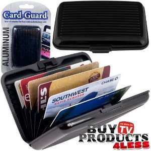  Black Aluminum Wallet Credit Card Protection Waterproof 