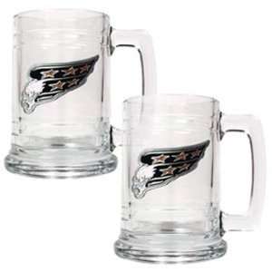 com Washington Capitals NHL 2pc 15oz Glass Tankard Set  Primary Logo 