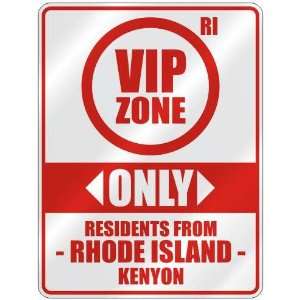   ZONE  ONLY RESIDENTS FROM KENYON  PARKING SIGN USA CITY RHODE ISLAND