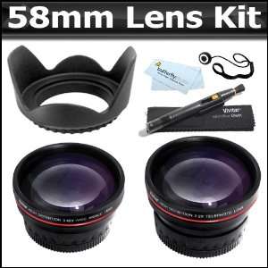 Lens Hood + More For Canon EOS Rebel T4i, XTI XSI T1I T2i T3i T3 20D 