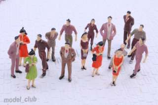   50 Scale O Gauge Hand Painted Layout Model Train People Figure  