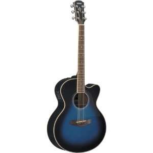   Ocean Blueburst 6 string Acoustic/Electric Guitar Musical Instruments