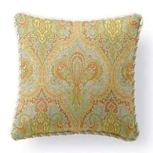  Outdoor Square Pillow in Symphony Green with Cording   17 