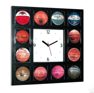 Michael Jordan signed basketball Clock w/12 pictures  