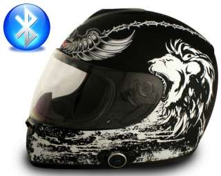 VCAN BLINC V136 Bluetooth Full Face Motorcycle Helmet Crusader Large 2 