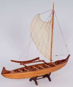 boat model canoe hawaiian crafted by hand this model is hand crafted 