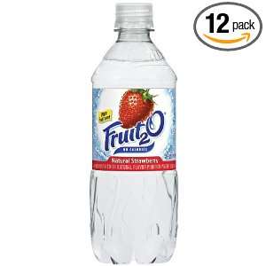 Fruit2O, Strawberry, 20 Ounce Bottles (Pack of 12)  