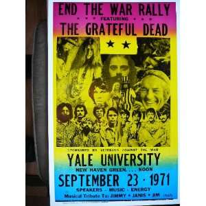  End the War Rally Featuring The Grateful Dead Poster 