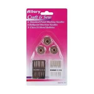 Allary Sewing Machine Needles Assorted 813; 12 Items/Order 