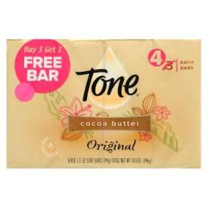   Tone Original Bar Soap   Cocoa Butter, 4 Pack: Health & Personal Care