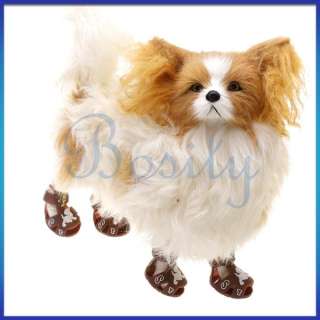 Cool Summer Coffee Rubber Pet Doggie Dog Chihuahua Shoes Sandals 
