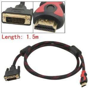   Gino 1.5m DVI D Male Jack to HDMI Male HDTV Adapter Cable: Automotive