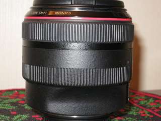 Canon EF 85mm f/1.2 L II USM Lens 85L 1.2L +box+hood+bag 0013803064056 