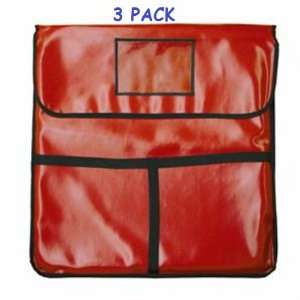   x24 Thermal Pizza Bag Holds 2 22 Pies Hot for Pizza Delivery 3 PACK