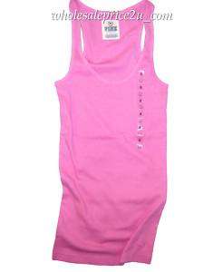 VICTORIAS SECRET PINK® EMBROIDERED DOG TANK NWT S, M, L  