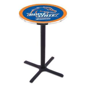  36 Boise State Counter Height Pub Table   Cross Legs 