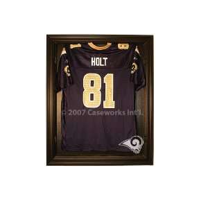   St. Louis Rams Cabinet Style Jersey Display   Black