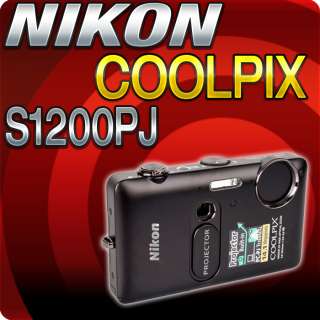   CoolPix S1200pj (Black) 14.1MP Digital Camera With Built In Projector