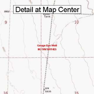  USGS Topographic Quadrangle Map   Gouge Eye Well, Nevada 