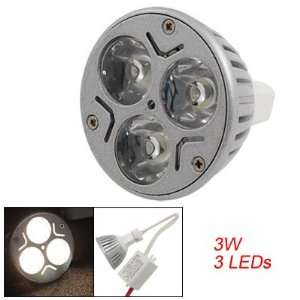  White 3 LEDs 3W Light Energy Saving Spotlight Bulb: Home Improvement