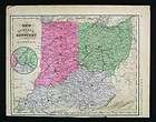 1874 mcnally map ohio indiana kentucky cincinnati louisville cleveland 