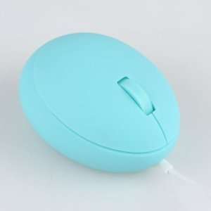  Japanese brand elecom egg shaped optical mouse (BLUE 