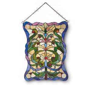  Tiffany style Glass Panel: Home & Kitchen