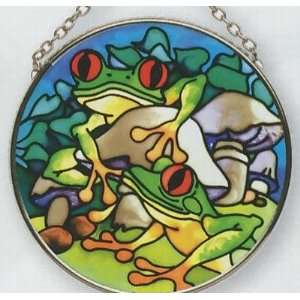  Joan Baker Tree Frogs Small Circle Sun Catcher: Home 