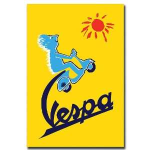  Vespa Gallery Wrapped 24x32 Canvas Art
