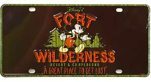 Disney World Fort Wilderness Resort Car License Plate NEW  