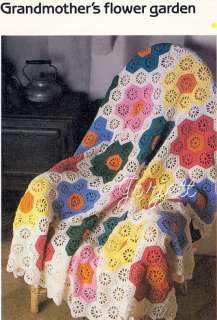 Grandmothers Flower Garden Quilt crochet pattern  