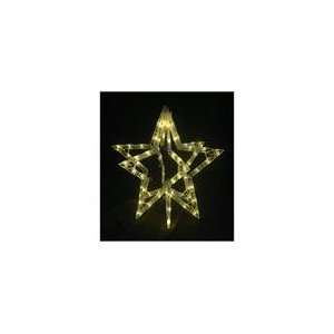  16 Lighted Gold 3 D Christmas Star Decoration: Home 