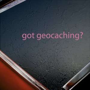  Got Geocaching? Pink Decal Hidden Treasure Gps Car Pink 