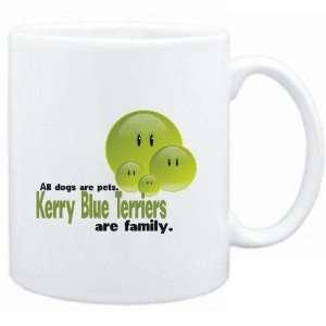    Mug White FAMILY DOG Kerry Blue Terriers Dogs: Sports & Outdoors