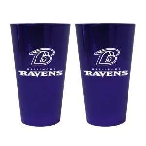  Baltimore Ravens Lusterware Pint Glass   Set of 2 Sports 