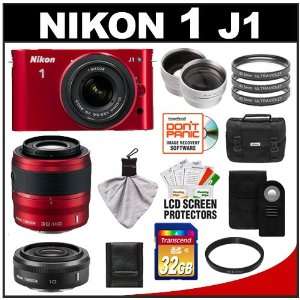 Nikon 1 J1 Digital Camera Body with 10 30mm & 30 110mm VR 