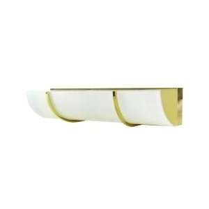   Bath / Vanity Light  Polished Brass & Textured Glass: Home Improvement