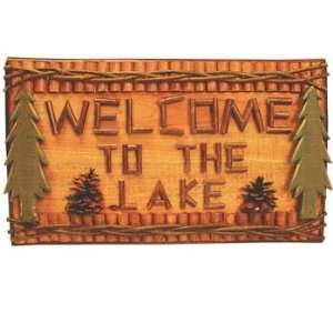  Welcome to the Lake Twig Sign