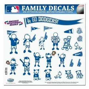 Los Angeles Dodgers 11in x 11in Family Car Decal Sheet 
