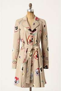   Anthropologie Pansy Corset Trench by Elevenses size 0 6P 5star review