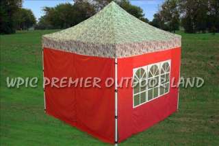 10x10 Pop Up Canopy Party Tent Gazebo Zebra Red  