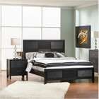 wildon home lincolnville bedroom set in black 4 pieces size