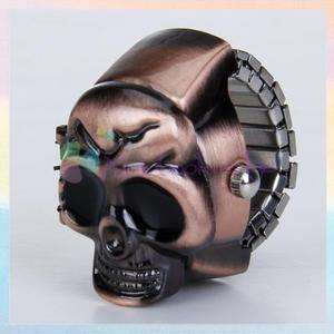 Gothic Steampunk Vintage Skull Cover Finger Ring Watch  