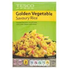 Tesco Savoury Rice Golden Vegetable 120G   Groceries   Tesco Groceries