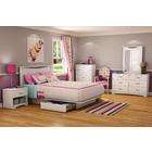 South Shore Step One FullQueen 6 Piece Bedroom Set in Pure White