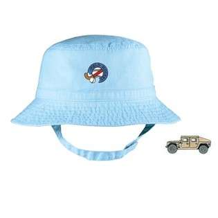   Infant Bucket Cap with the image of all terrain vehicle 